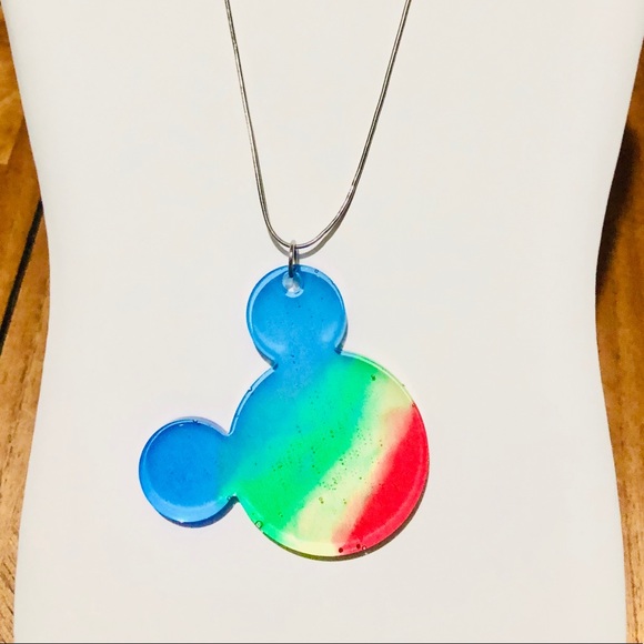 Handmade Autism Awareness colored pendant - Picture 11 of 14